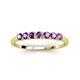 3 - Vivian 3.00 mm Amethyst Wedding Band 