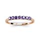 3 - Vivian 3.00 mm Iolite Wedding Band 