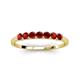 3 - Vivian 3.00 mm Red Garnet Wedding Band 