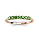 3 - Vivian 3.00 mm Green Garnet Wedding Band 