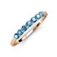 2 - Vivian 3.00 mm Blue Topaz Wedding Band 