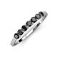 2 - Vivian 3.00 mm Black Diamond Wedding Band 