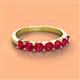 2 - Kathleen 3.40 mm Round Ruby Wedding Band 