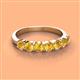 2 - Kathleen 3.40 mm Round Citrine Wedding Band 