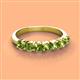 2 - Kathleen 3.40 mm Round Peridot Wedding Band 