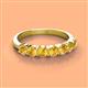 2 - Kathleen 3.40 mm Round Citrine Wedding Band 