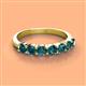 2 - Kathleen 3.40 mm Round London Blue Topaz Wedding Band 