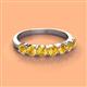 2 - Kathleen 3.40 mm Round Citrine Wedding Band 