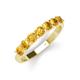 3 - Kathleen 3.40 mm Round Citrine Wedding Band 