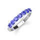 3 - Kathleen 3.40 mm Round Tanzanite Wedding Band 