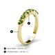 4 - Kathleen 3.40 mm Round Peridot Wedding Band 