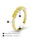 4 - Kathleen 3.40 mm Round Yellow Diamond Wedding Band 