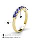 4 - Kathleen 3.40 mm Round Iolite Wedding Band 