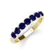 3 - Kathleen 3.40 mm Round Blue Sapphire Wedding Band 