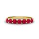 1 - Kathleen 3.40 mm Round Ruby Wedding Band 