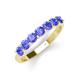 3 - Kathleen 3.40 mm Round Tanzanite Wedding Band 