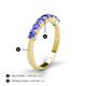 4 - Kathleen 3.40 mm Round Tanzanite Wedding Band 