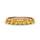 1 - Kathleen 3.40 mm Round Citrine Wedding Band 