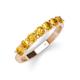 3 - Kathleen 3.40 mm Round Citrine Wedding Band 