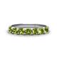 1 - Kathleen 3.40 mm Round Peridot Wedding Band 