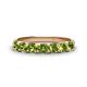 1 - Kathleen 3.40 mm Round Peridot Wedding Band 