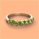 2 - Kathleen 3.40 mm Round Peridot Wedding Band 