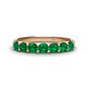 1 - Kathleen 3.40 mm Round Emerald Wedding Band 