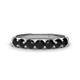 1 - Kathleen 3.40 mm Round Black Diamond Wedding Band 