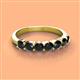 2 - Kathleen 3.40 mm Round Black Diamond Wedding Band 