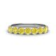 1 - Kathleen 3.40 mm Round Yellow Diamond Wedding Band 