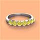 2 - Kathleen 3.40 mm Round Yellow Diamond Wedding Band 