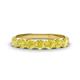 1 - Kathleen 3.40 mm Round Yellow Diamond Wedding Band 