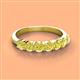 2 - Kathleen 3.40 mm Round Yellow Diamond Wedding Band 