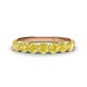 1 - Kathleen 3.40 mm Round Yellow Diamond Wedding Band 