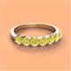 2 - Kathleen 3.40 mm Round Yellow Diamond Wedding Band 