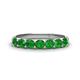 1 - Kathleen 3.40 mm Round Green Garnet Wedding Band 