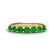 1 - Kathleen 3.40 mm Round Green Garnet Wedding Band 