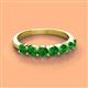 2 - Kathleen 3.40 mm Round Green Garnet Wedding Band 