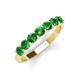 3 - Kathleen 3.40 mm Round Green Garnet Wedding Band 