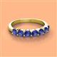 2 - Kathleen 3.40 mm Round Iolite Wedding Band 