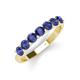 3 - Kathleen 3.40 mm Round Iolite Wedding Band 