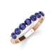 3 - Kathleen 3.40 mm Round Iolite Wedding Band 