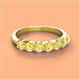 2 - Kathleen 3.40 mm Round Yellow Sapphire Wedding Band 