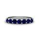 1 - Kathleen 3.40 mm Round Blue Sapphire Wedding Band 