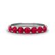 1 - Kathleen 3.40 mm Round Ruby Wedding Band 