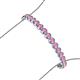 3 - Quon Pink Sapphire Tennis Bracelet 