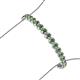 3 - Quon Green Garnet Tennis Bracelet 