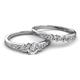 6 - Natalia AGS Certified Diamond Bridal Set Ring 