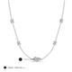 3 - Linea 0.50 ctw Moissanite (4 mm) and Lab Grown Diamond Women Station Necklace 