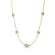 4 - Linea 0.50 ctw Moissanite (4 mm) and Lab Grown Diamond Women Station Necklace 